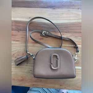 Marc Jacobs Cognac Brown Leather Crossbody Bag